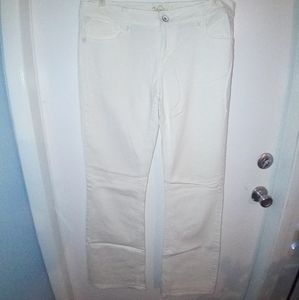 Vanity white bootcut jeans